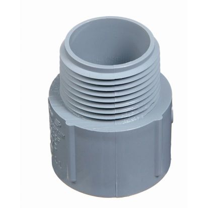 Thomas & Betts Carlon® E943M Non-Metallic Terminal Adapter, 3-1/2 in, Male x Socket Thread, PVC